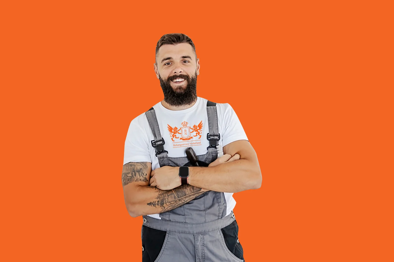 Dit is Jan onze renovlies behanger in Eindhoven die bekend staat om zijn strakke werk.